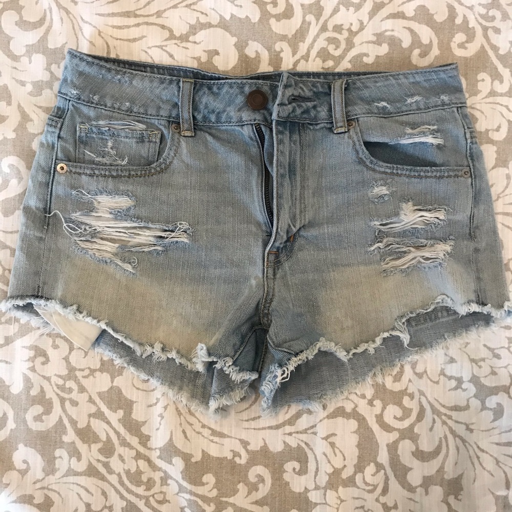 American Eagle Light Wash Shorts